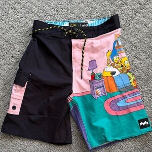 Billabong Kids Simpsons Collab - boardshorts size 6/L Boys
